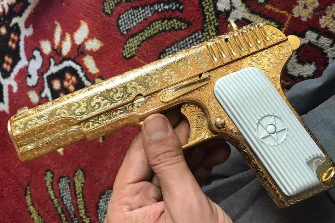 Decorated weapon from the Middle East