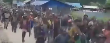 The people of West Papua rioting for independence of their region, Aug, 27, 2019