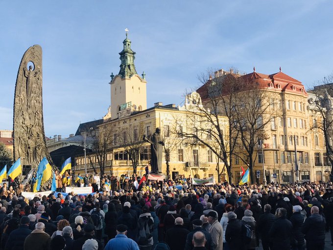 “No capitulation” meeting in Lviv, Dec 08, 2019