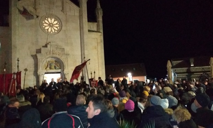 Religious protests in Montenegro, Northern Macedonia, Bosnia and Serbia, Dec 28, 2019
