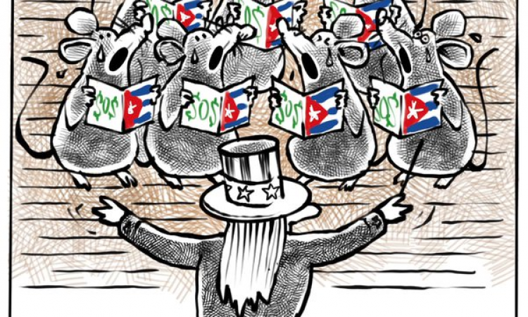 Cuba government anti-riot propaganda