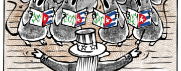 Cuba government anti-riot propaganda